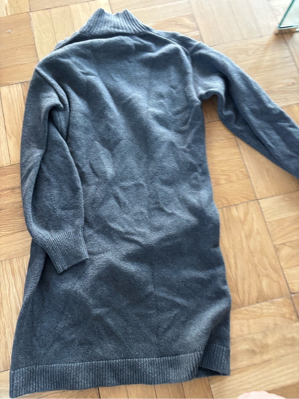 Banana Republic Charcoal Gray Turtleneck Sweater Dress - Picture 3 of 4